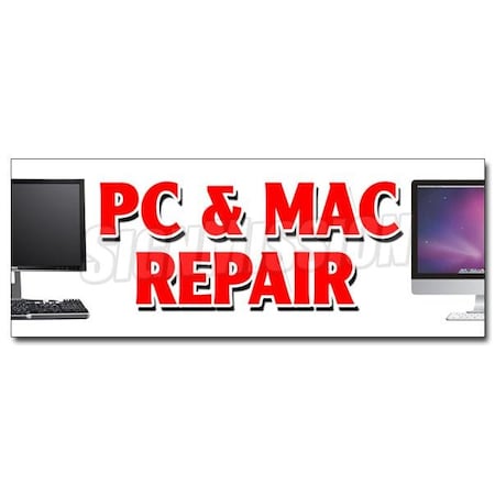 PC & MAC REPAIR DECAL Sticker Computers Laptop Smartphone Netbooks PCs